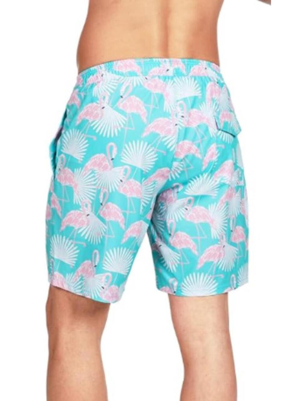 NWT Tipsy Elves Men's Flamingo Swim Trunks Size Large - Picture 3 of 6